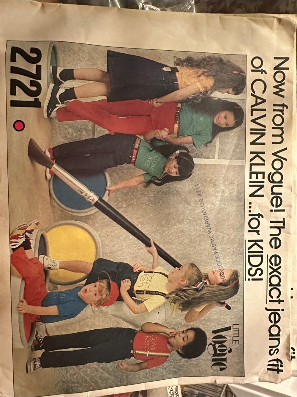 Vogue Kids Calvin Klein Jeans and Skirt pattern